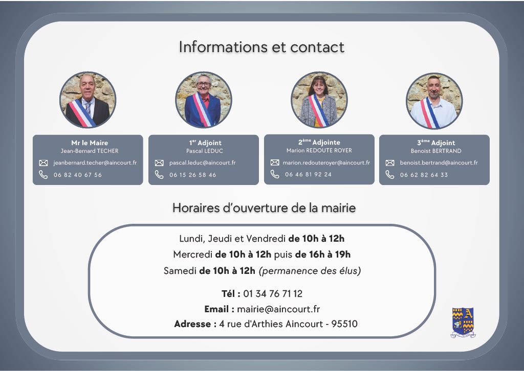 CONTACTEZ LES ELUS D AINCOURT