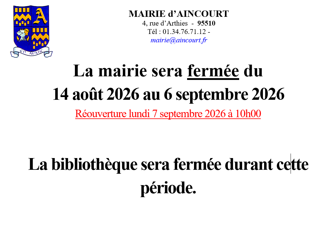 Affiche congés
