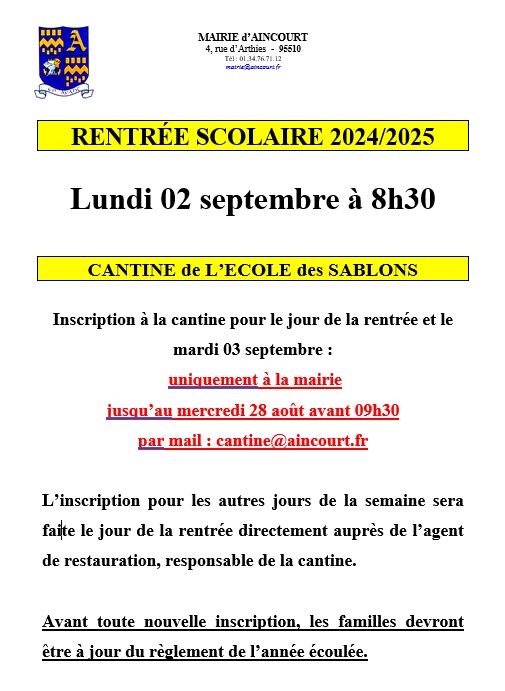 Rentrée